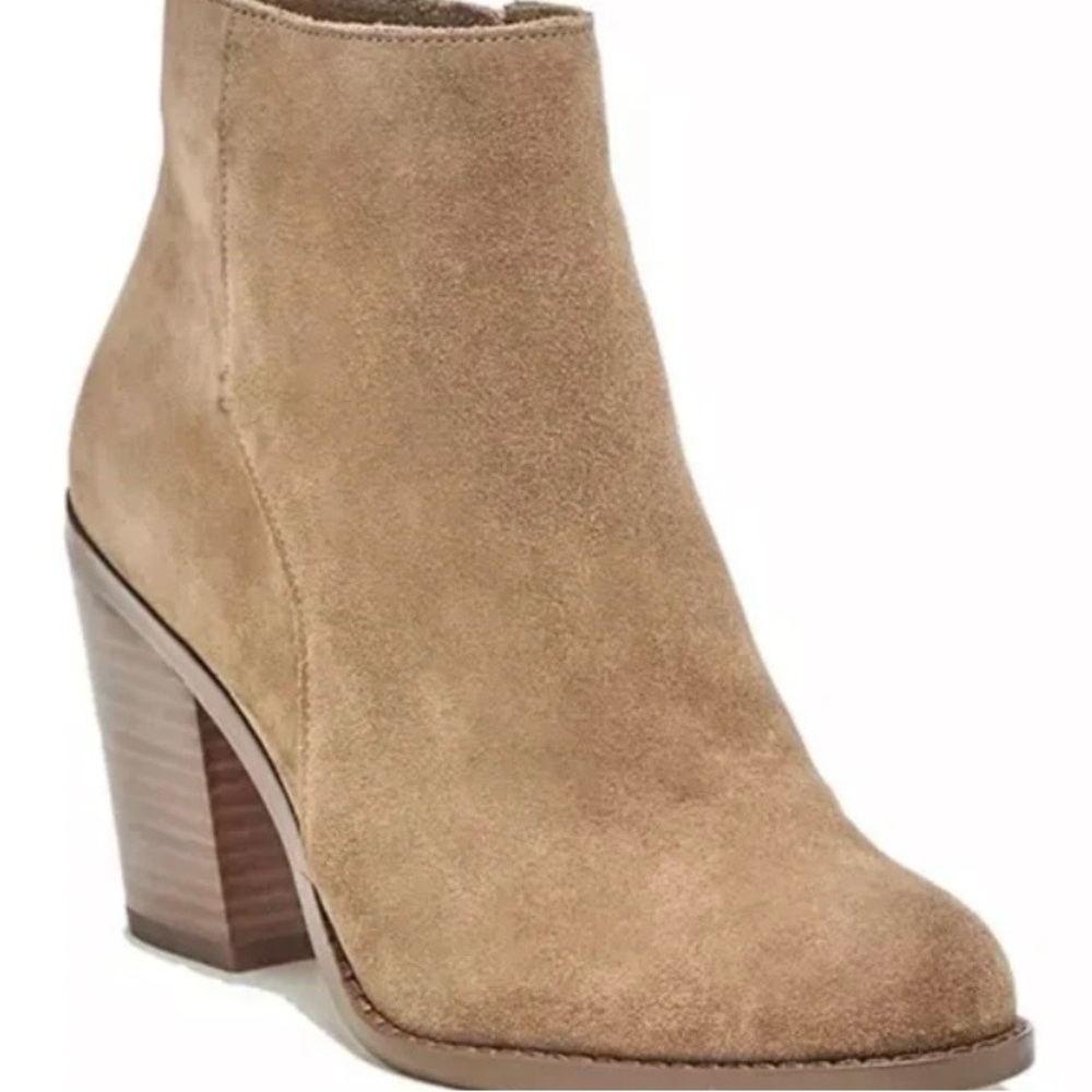 Sole Society Tan Suede Ankle Boots
